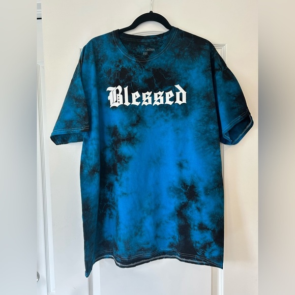 NWOT Fashion Nova Blessed Tie Dye Tunic Top - Picture 3 of 6